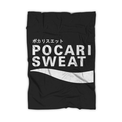 Pocari Sweat Japanese Logo Blanket Pocari Sweat Japanese Logo Blanket