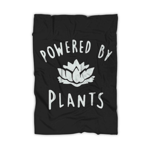 Powered By Plants Vegan Vegetarian Blanket