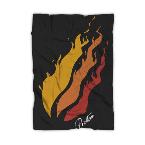 Prestonplayz Flame Youtuber Gamer Logo 1 Blanket