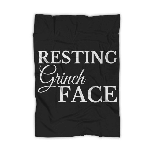 Resting Grinch Faceresting Grinch Face Blanket