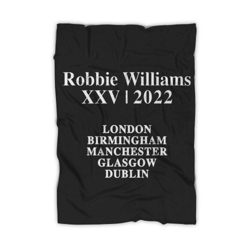 Robbie Williams Xxv 2022 Tour Blanket