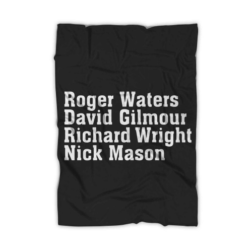 Rock Band Pink Floyd Members Roger Waters David Gilmour Richard Wright Blanket