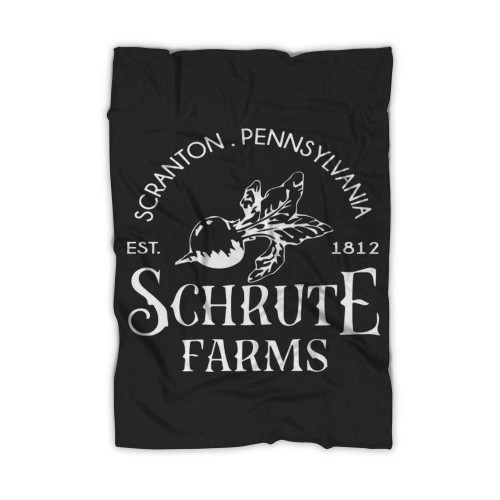 Schrute Farms Scranton Pennsylvania Est 1812 Blanket