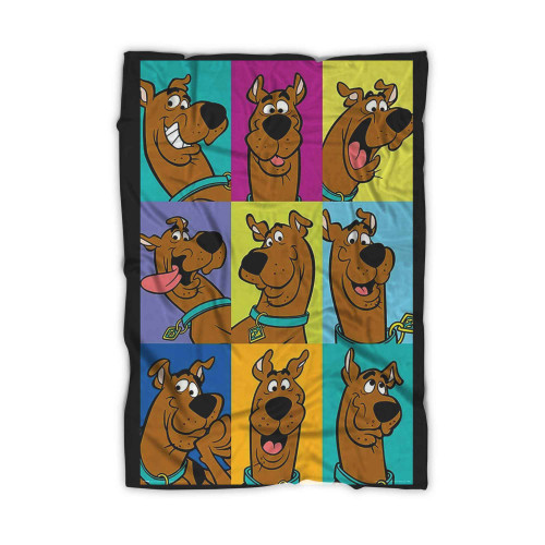 Scooby Doo Faces Collage Blanket