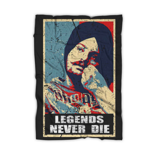 Sidhu Moosewala Rapper Legends Moose Wala Forever Vintage Blanket