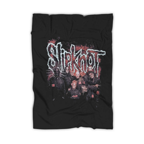 Slipknot Red Band Photo Heavy Metal Band Blanket