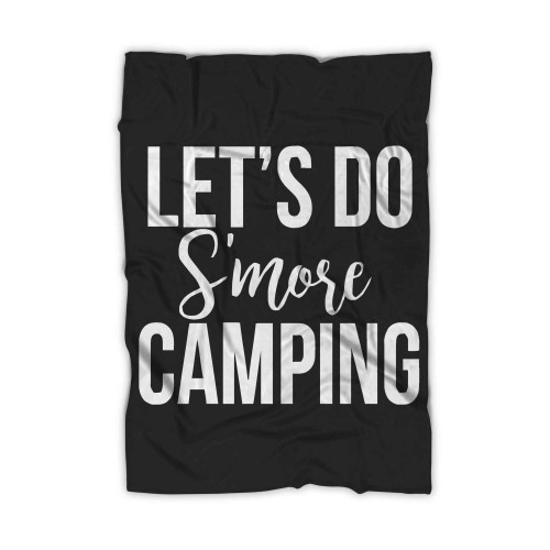 Smores Campfire Camping Blanket