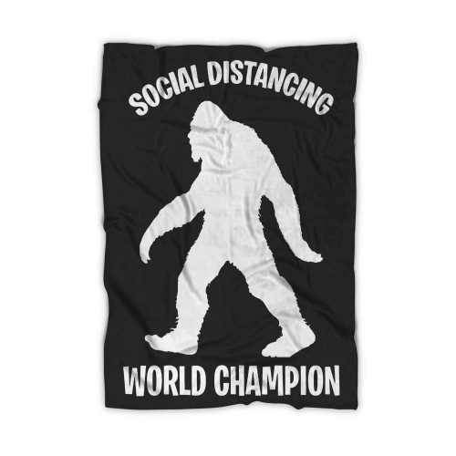 Social Distancing World Champion Blanket