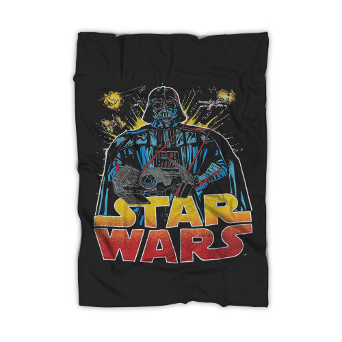 Star Wars Boys Big Darth Vader Ancient Threat Logo Blanket