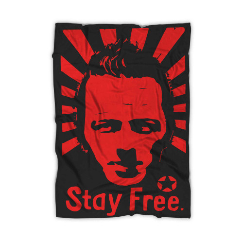 Stay Free Strummer The Clash Blanket