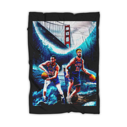 Stephen Curry And Klay Thompson Nba Fan Blanket Stephen Curry And Klay Thompson Nba Fan Blanket