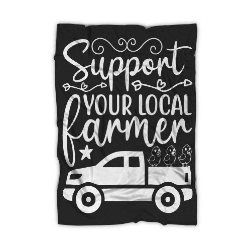 Support Your Local Farmer Car Blanket
