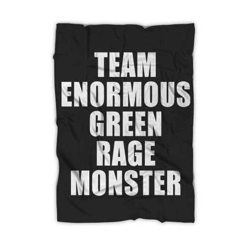 Team Enormous Green Rage Monster Blanket