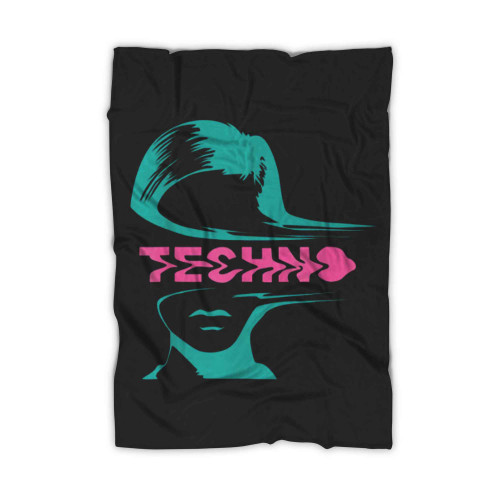 Techno Music Techno Fan Musician Deejay Blanket