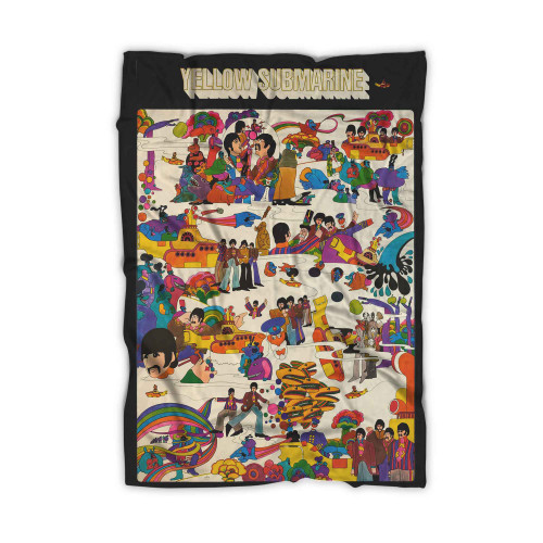 The Beatles Yellow Submarine 2 Blanket