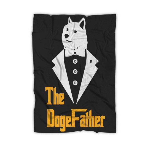 The Dogefather Of Dogecoin Dogecoin Crypto Meme Blanket