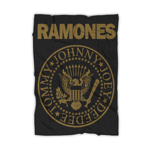 The Ramones Vintage Punk Rock Classic Logo Blanket