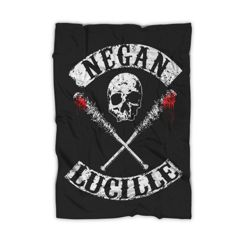 The Walking Dead Negan Lucille Rockers Blanket