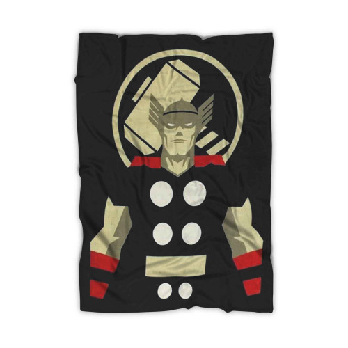Thor Minimal Marvel Comics Blanket