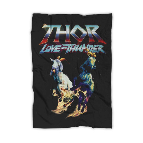 Thor's Goats Toothgrinder And Toothgnasher Thor Love And Thunder Blanket