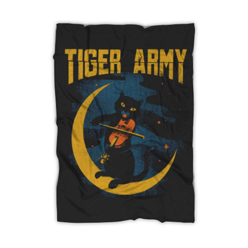 Tiger Army Violin Cat Rock Band Blanket