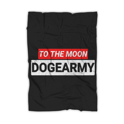 To The Moon Dogearmy Blanket