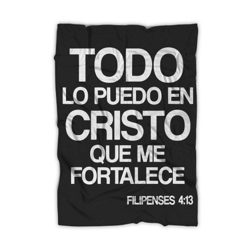 Todo Lo Puedo En Cristo Filipenses Blanket