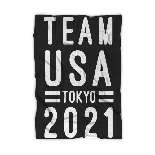 Tokyo Usa Team 2021 American Flag Blanket