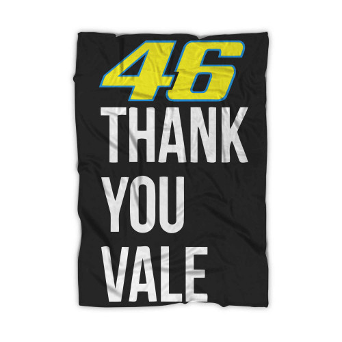 Valentino Rossi Vr 46 Grazie Thank You Vale Blanket