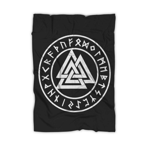 Valknut Rune Thorn Odin Valhalla Norse Viking Pagan Blanket Valknut Rune Thorn Odin Valhalla Norse Viking Pagan Blanket