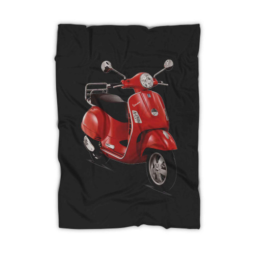 Vespa Gts Scooter Car Motorcycle Blanket