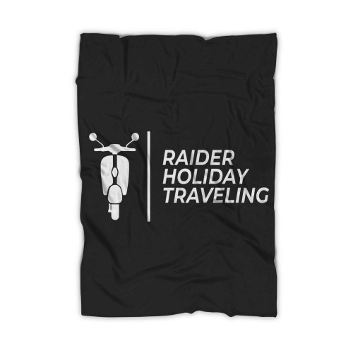 Vespa Raider Holiday Traveling Blanket