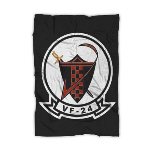 Vf 24 Red Checkertails Squadron Blanket