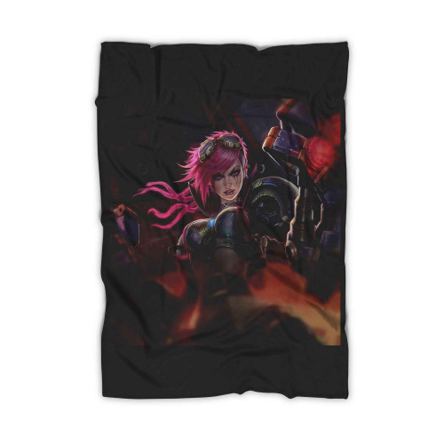 Vi League Of Legends Blanket