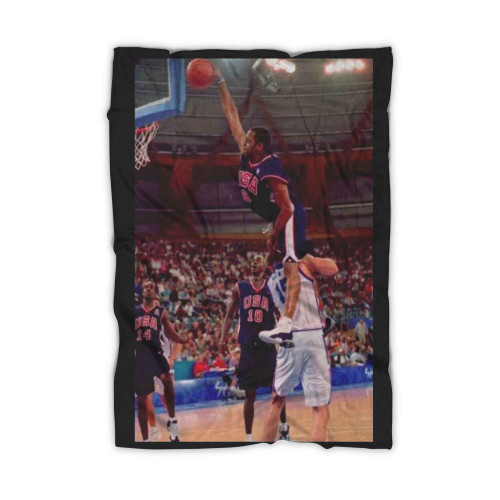 Vince Carter Iconic Olympics Dunk Blanket