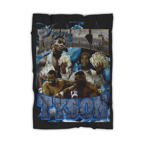 Vintage 90s Bootleg Rap Mike Tyson Blanket