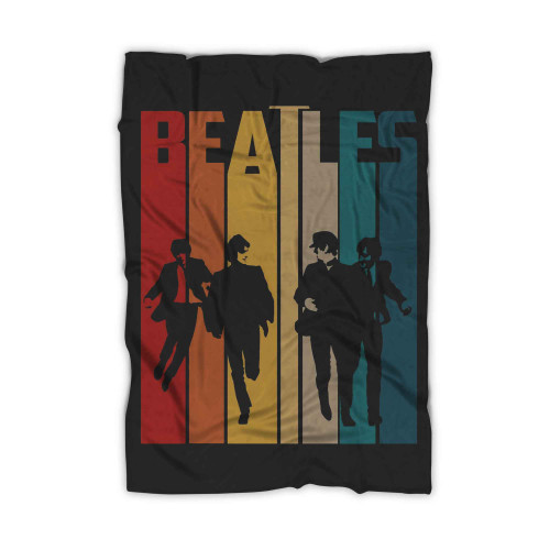 Vintage Retro The Beatles You And Your Friends Blanket