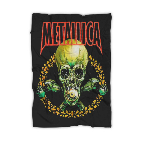 Vintage Single Stitched Metallica No Leaf Clover Blanket