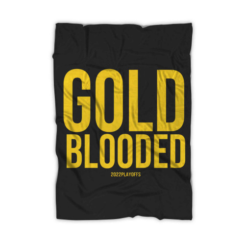 Warriors Gold Blooded 2022 Playoffs (2) Blanket