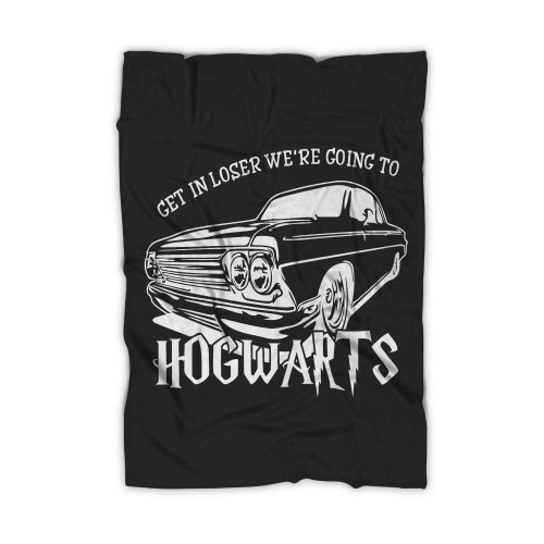 Wizard Flying Car Theme Park Vacation Blanket