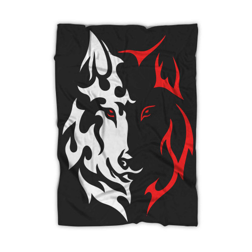 Wolf Face Blanket