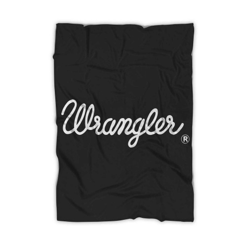 Wrangler Brand Jeans Logo Blanket