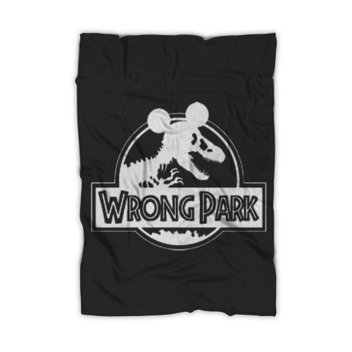 Wrong Park Jurassic Park Inspired Blanket