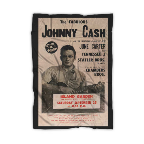 1965Island Gardenjohnny Cash & June Carter Value Blanket