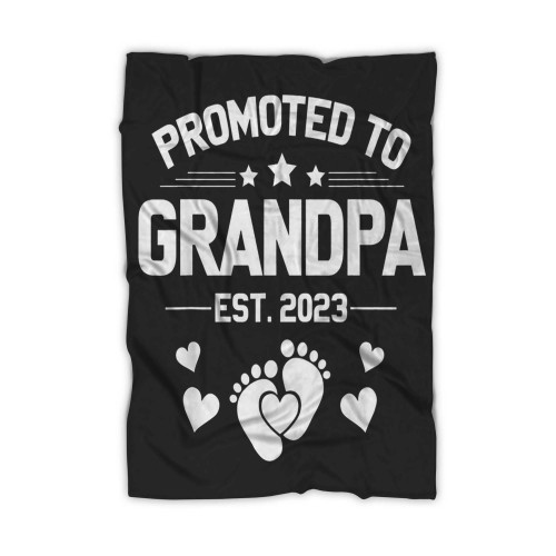 1St Time Grandpa Est 2023 Blanket