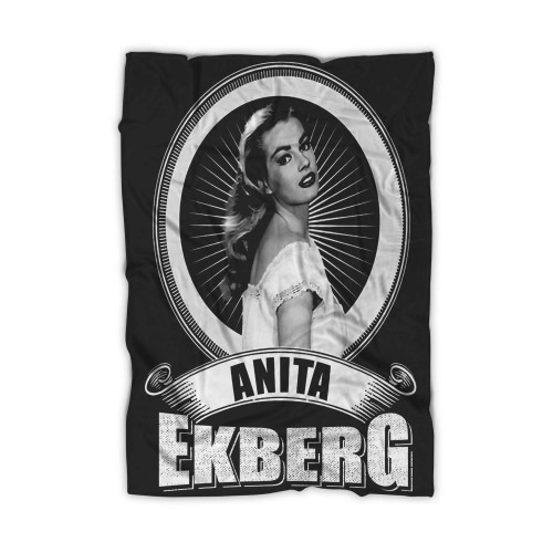 90S Actress Vintage Anita Ekberg Blanket