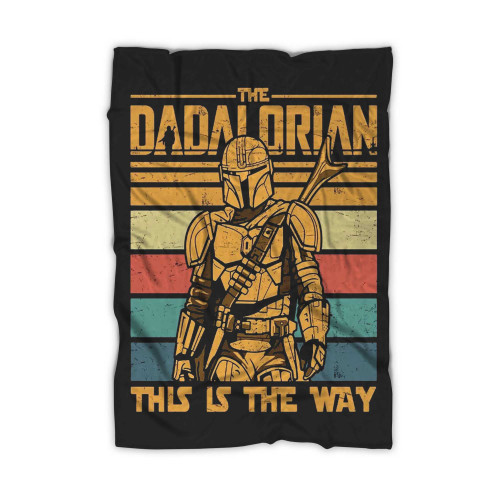 Dadalorian And The Child Matching Fathers Day Blanket