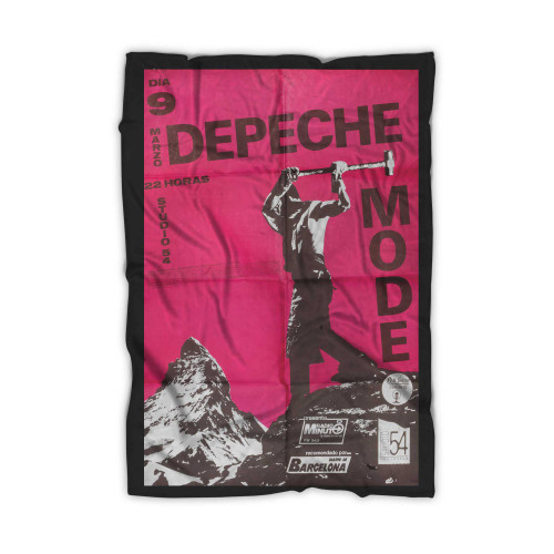 Depeche Mode A Spanish Concert Poster Blanket