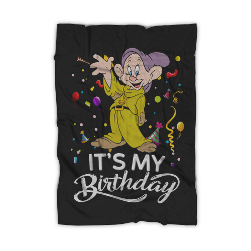 Disney Dopey Dwarf It'S My Birthday Blanket