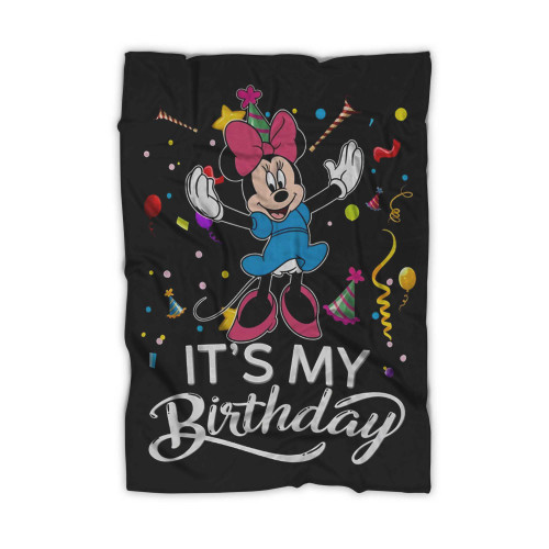 Disney Minnie Mouse Its My Birthday Blanket